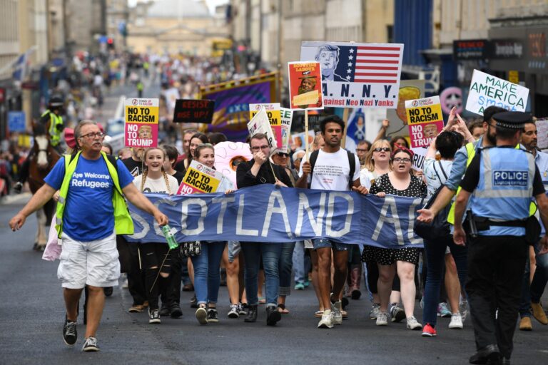 Anti-Trump Protests Erupt Across European Cities Amid Tariffs and Musk Controversy
