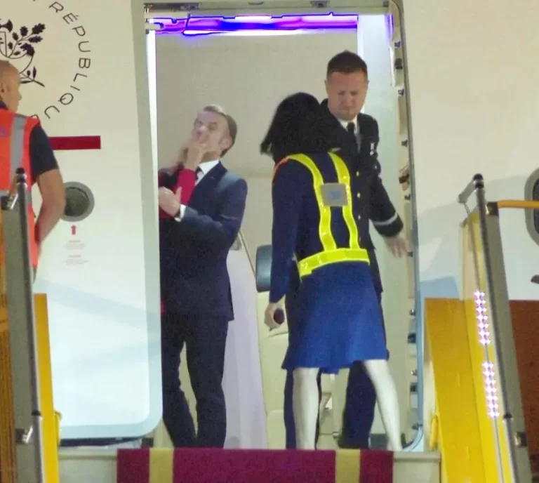 Brigitte Macron Appears to Shove French President in the Face in Viral Clip Amid Arrival in Vietnam