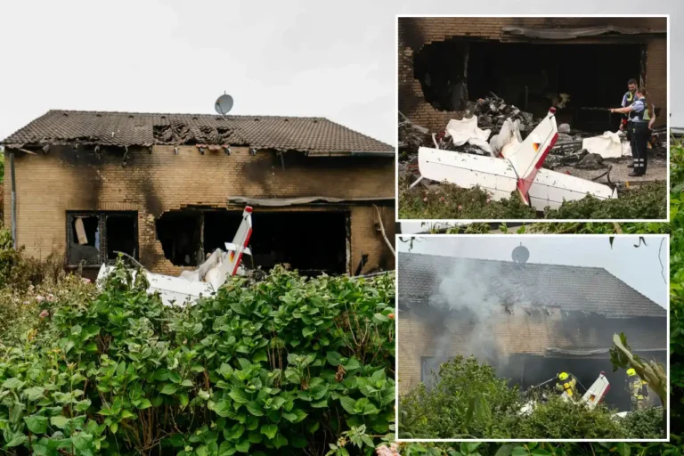 2 Dead After Small Plane Crashes Into German Home, Ignites Fire in Kleinenbroich