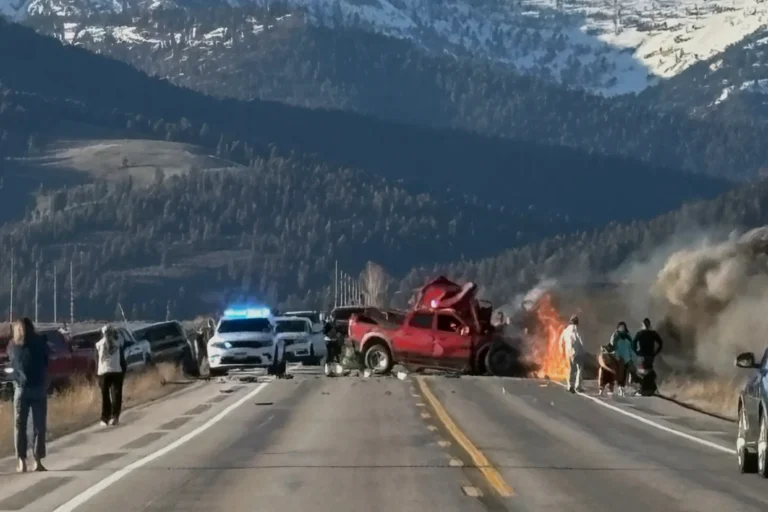 7 Killed After Tourist Bus Collides With Truck and Erupts in Flames Near Yellowstone National Park