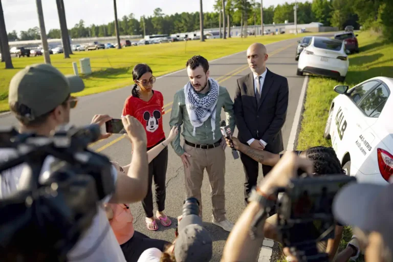 Pro-Palestinian Columbia Protester Mahmoud Khalil Released From Immigration Detention After 104 Days