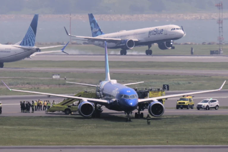 JetBlue Flight From Chicago Rolls Off Runway in Boston; No Injuries Reported