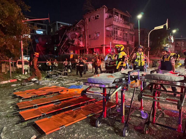 Missile Strike Kills Man and Woman in Israel, Dozens Injured as Iran Launches Retaliatory Barrage