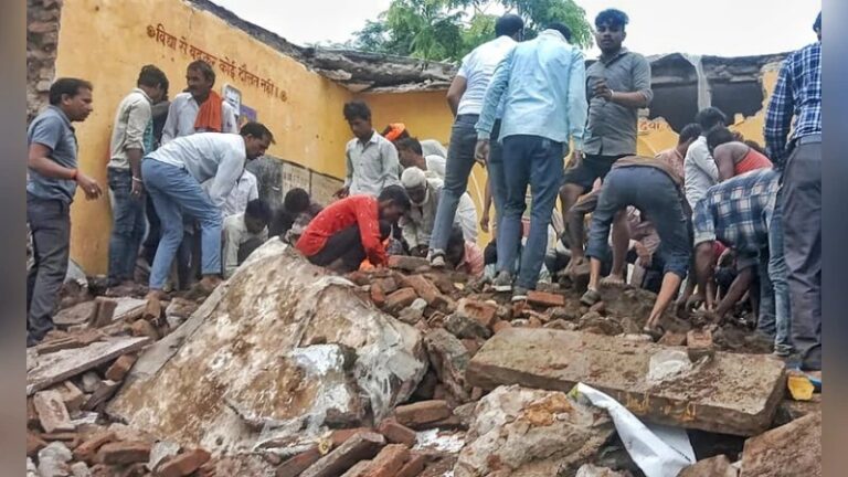 Roof Collapse at Rajasthan School Kills 4 Children, Injures Seventeen; Dozens Feared Trapped