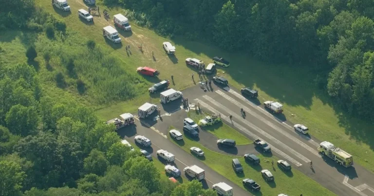 Skydiving Plane Goes Off Runway at New Jersey Airport, Injuring Five Passengers