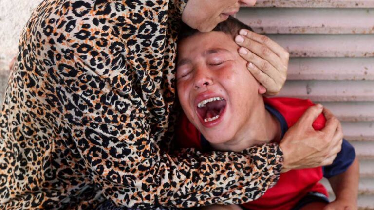 Children Killed While Queuing for Aid in Israeli Strike on Gaza, Hospital Reports