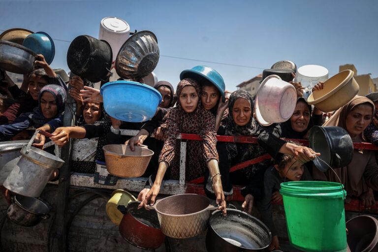 Israeli Forces Kill 25 in Gaza, Including 13 Seeking Aid, as Infant Dies of Starvation