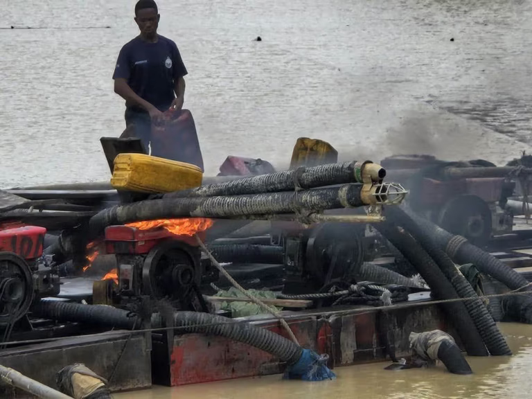 NAIMOS, Blue Water Guards Seize 50 Chanfang Machines in Major Operation On Ankobra River In Ghana