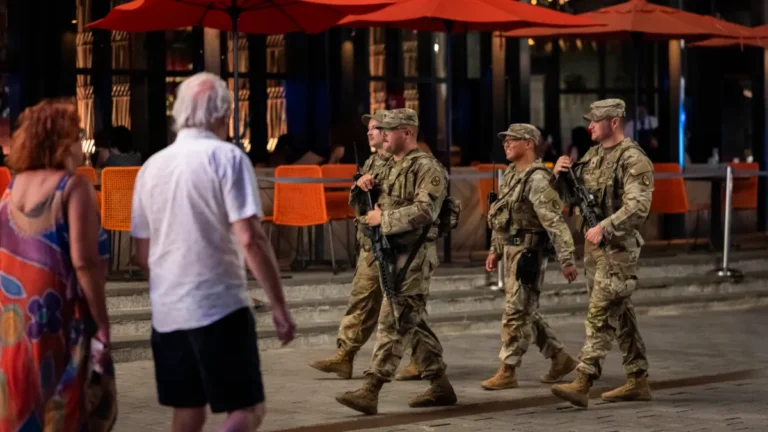 National Guard Troops in Washington Armed With Pistols and Rifles Under Trump’s Crime Crackdown-NBC