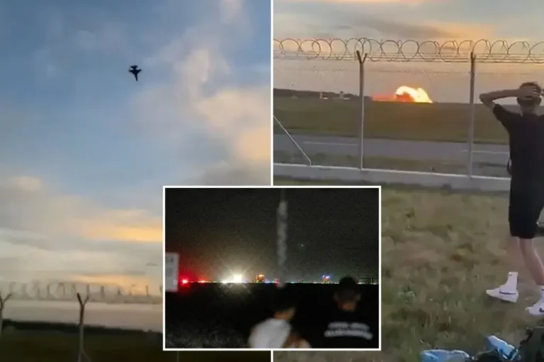 Polish F-16 fighter jet crashes during Radom air show rehearsal, killing pilot