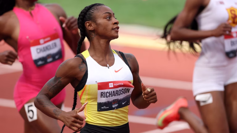 Sha’Carri Richardson Narrowly Misses 200-Meter Final at U.S. Track Championships