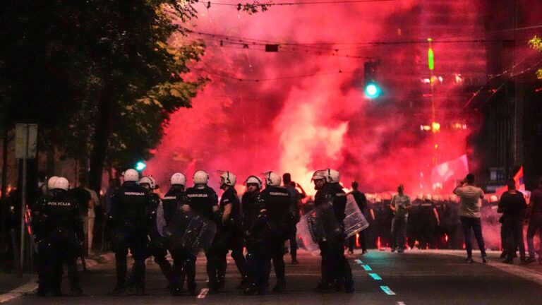 Tear Gas Deployed as Protesters Clash With Serbian Police in Escalating Anti-Vucic Demonstrations