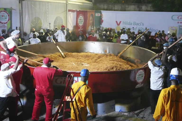 Nigerian chef Hilda Baci breaks Guinness World Record for largest jollof rice dish