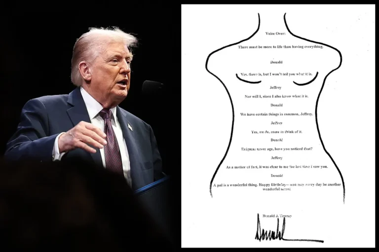 White House says it backs forensic review of alleged Trump signature on Epstein letter