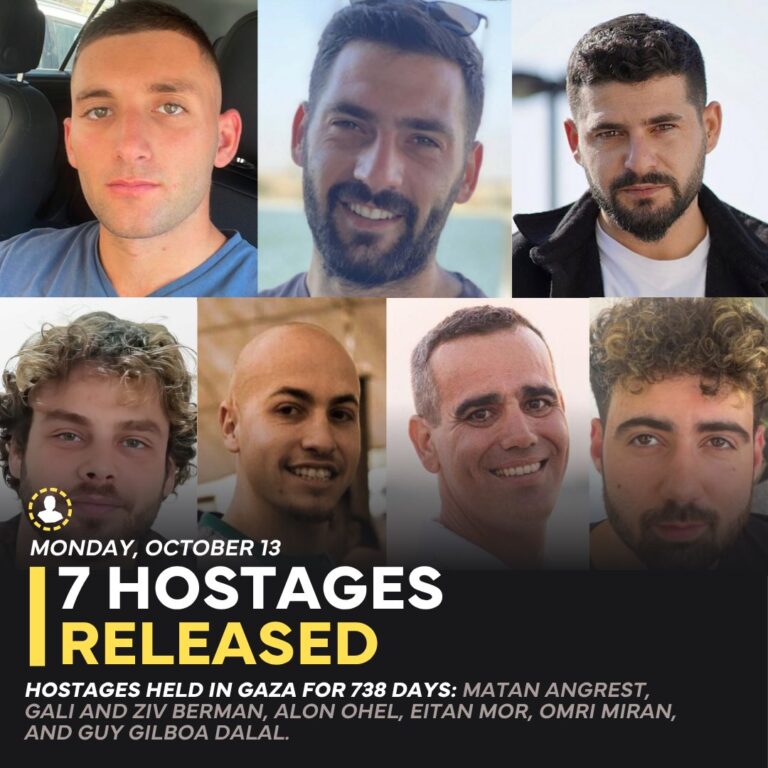 Hamas releases first 7 Israeli hostages as Trump arrives in Israel for historic parliamentary address