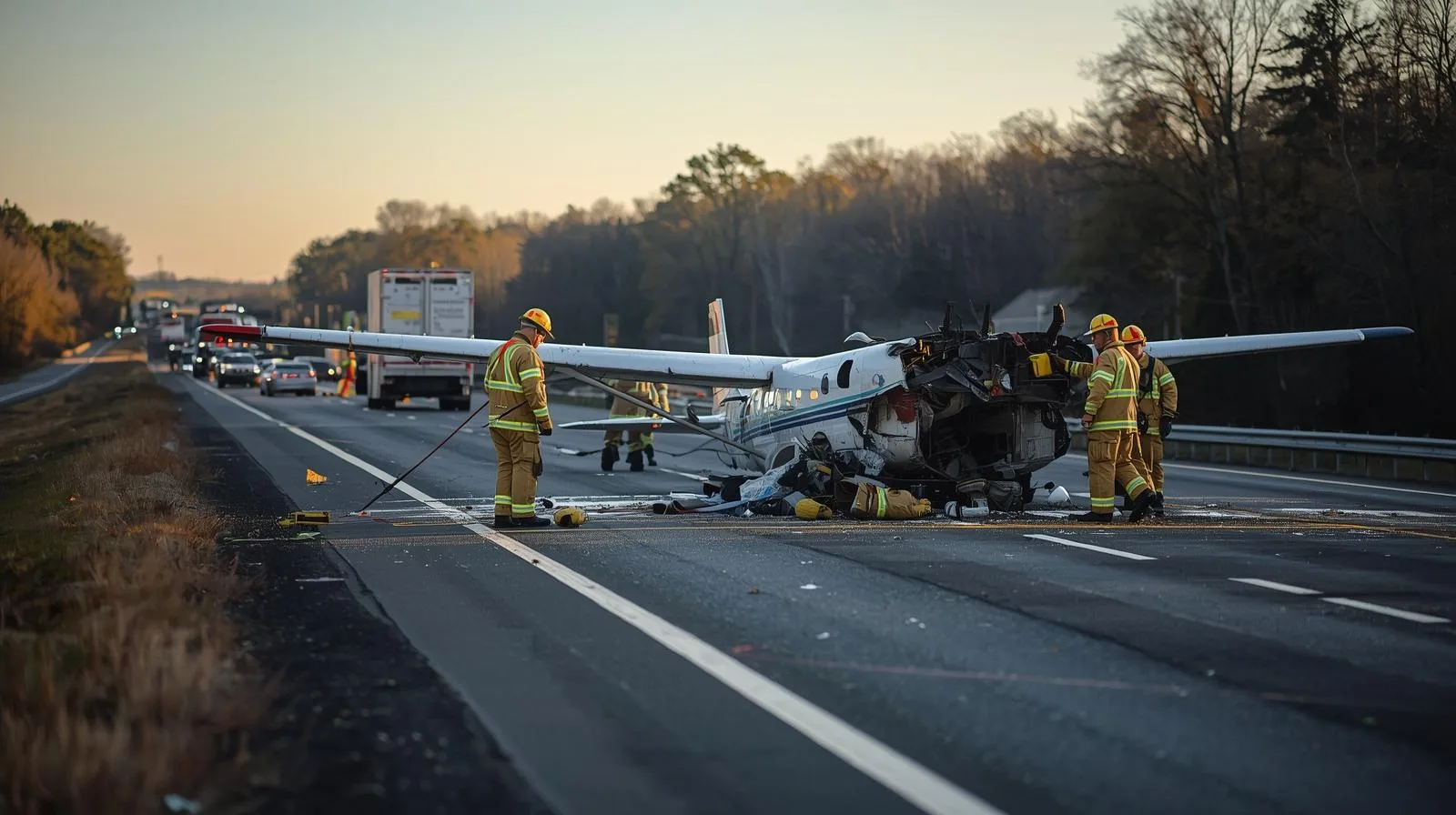 Small plane crashes on Massachusetts highway median, killing 2 aboard ...