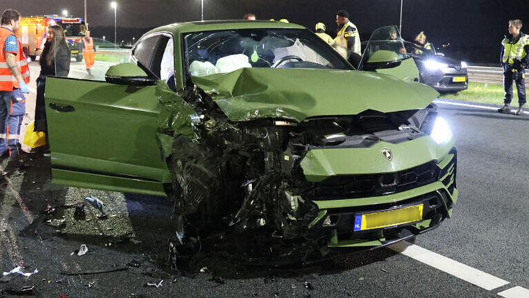 Former premier league star Eljero Elia, 38, cheats death in terrifying three-car crash that destroys £270,000 Lamborghini