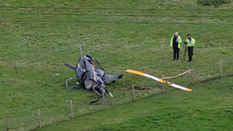  70-year-old man dies as helicopter crashes near Doncaster; 3 others injured