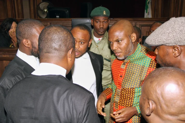 Nigeria police fire tear gas, arrest dozens as protesters demand Nnamdi Kanu’s release