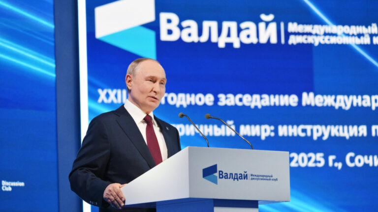 Putin says responsibility for peace lies with EU, vows response to Europe’s ‘Militarization’