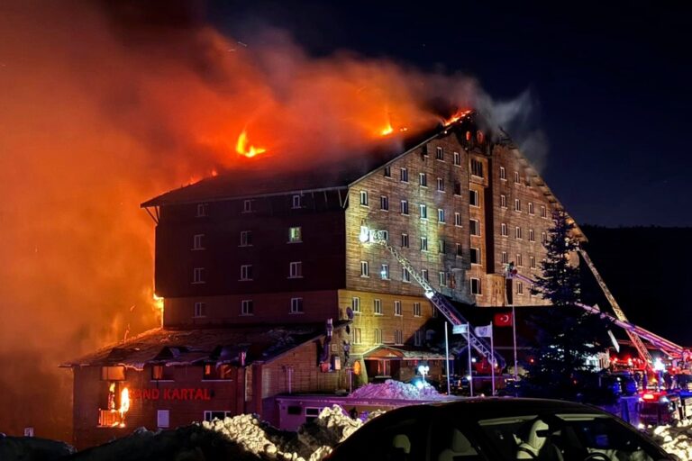 Fire at perfume depot in Northwestern Turkey kills at least 6, officials say