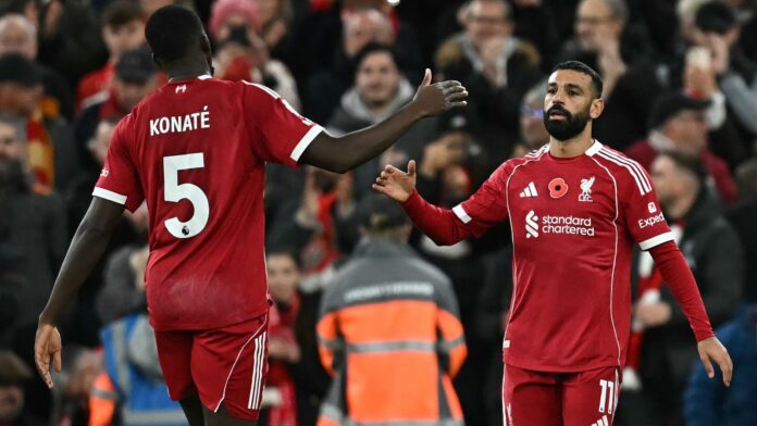 Salah’s 250th goal lifts Liverpool past Villa to end losing streak as United, Arsenal also share spotlight