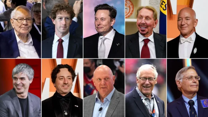 Top 10 US billionaires’ collective wealth grew by $698bn in past year – report