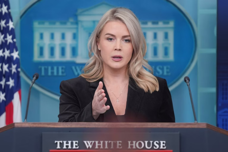 White House Press Secretary Karoline Leavitt Defends Trump Calling Reporter “Piggy” Over Epstein Question