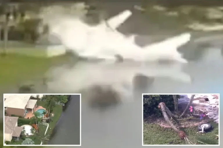 2 killed as small plane carrying hurricane relief supplies to Jamaica crashes in Florida pond