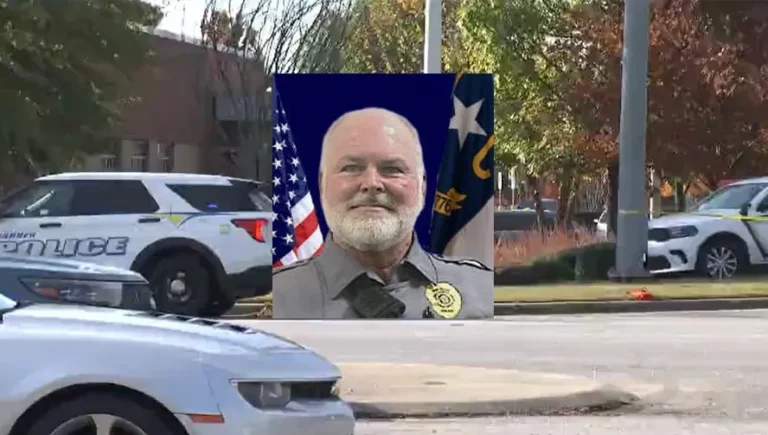 North Carolina police officer shot dead during struggle in hospital emergency lobby