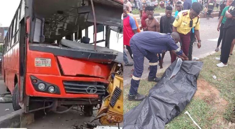 Infant, Woman Killed as Speeding Buses Collide on Lagos’ Ikorodu Road