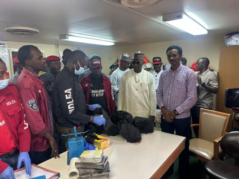 NDLEA detains 22 Indian sailors after cocaine haul at Lagos port, drugs found hidden in coffee sachets