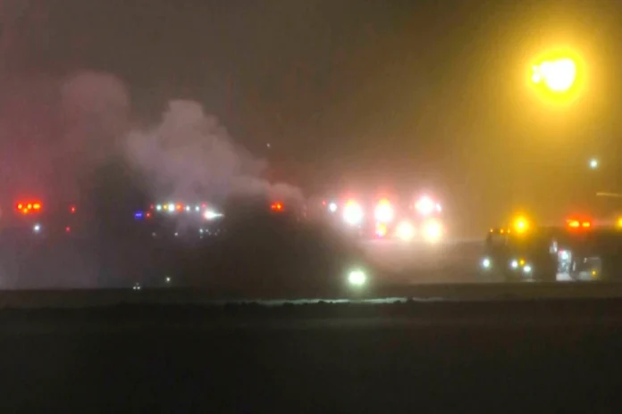 Private jet with 8 aboard crashes on takeoff in Maine, FAA says