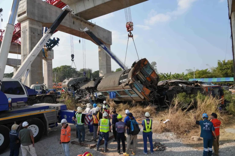 Construction Crane Collapse Onto Passenger Train in Thailand Kills at Least 29