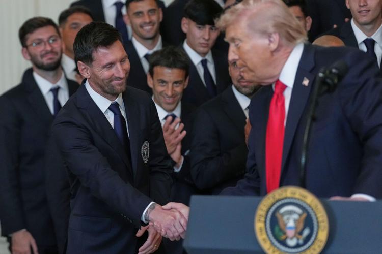President Donald Trump Welcomes Lionel Messi and MLS Champion Inter Miami to the White House