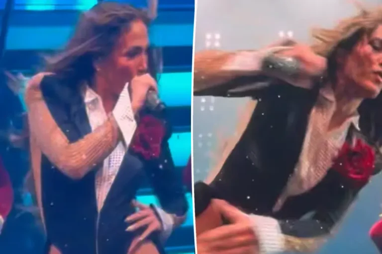 Jennifer Lopez Nearly Falls During Dance Number at Las Vegas Residency but Quickly Recovers on Stage