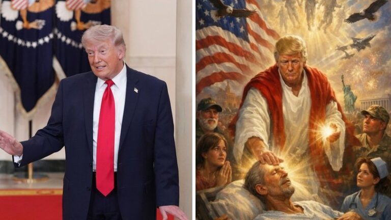 Trump Attacks Pope Leo as ‘Weak’ on Crime, Posts AI Image of Himself as Jesus