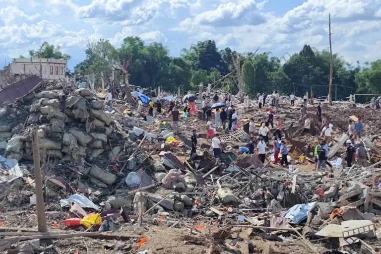 Deadly Myanmar Blast Near China Border Kills Over 45; Village Destroyed