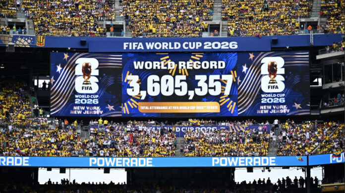 2026 World Cup sets all-time attendance record with 3.6 million fans