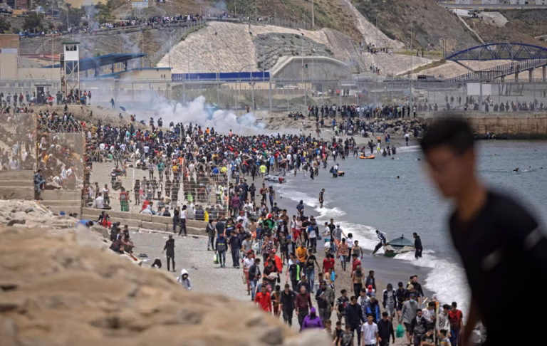 Spain Deploys Military To Ceuta After Thousands Of Migrants Break Through Morocco Border As 9 Die In Mass Crossing