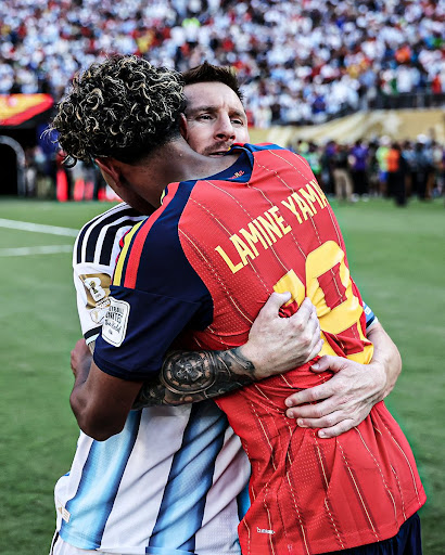 Lamine Yamal Shares Emotional Hug With Lionel Messi After Spain Wins FIFA World Cup