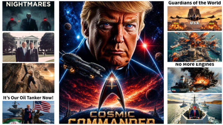 Trump Bombards Social Media With 40+ AI Images of Himself Saving George Washington